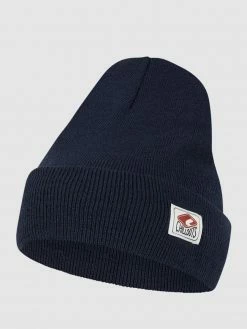 Chillouts Beanie Mit Logo-Aufnäher Modell 'Mitch' - Marineblau