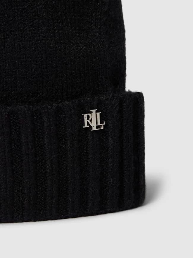 Lauren Ralph Lauren Beanie Mit Label-Detail - Schwarz 2 Lauren Ralph Lauren Beanie Mit Label-Detail - Schwarz – Bild 2