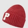 Pepe Jeans Mütze Mit Logo Modell 'Sabrina' - Bordeaux Rot