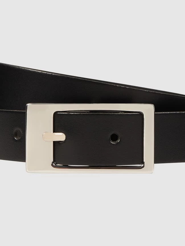 Weinmann Ledergürtel Mit Dornschließe - Schwarz – Bild 2