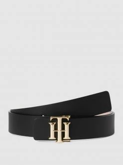 Tommy Hilfiger Ledergürtel Mit Pinschließe - Schwarz