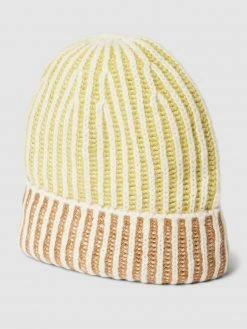 S.Oliver RED LABEL Beanie Mit Streifenmuster - Gelb