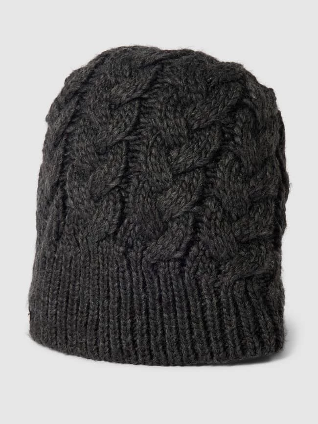 Seeberger Beanie Mit Zopfmuster Modell 'Beanie Mit Zopfstrickmuster' - Mittelgrau 1 Seeberger Beanie Mit Zopfmuster Modell 'Beanie Mit Zopfstrickmuster' - Mittelgrau