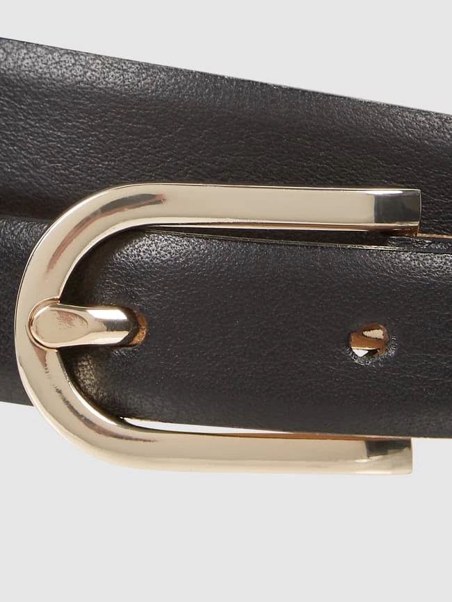 Weinmann Ledergürtel Mit Dornschließe - Schwarz – Bild 2