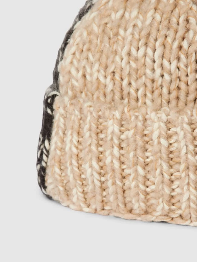 Marc O'Polo Beanie In Strick-Optik - Beige 2 Marc O'Polo Beanie In Strick-Optik - Beige – Bild 2