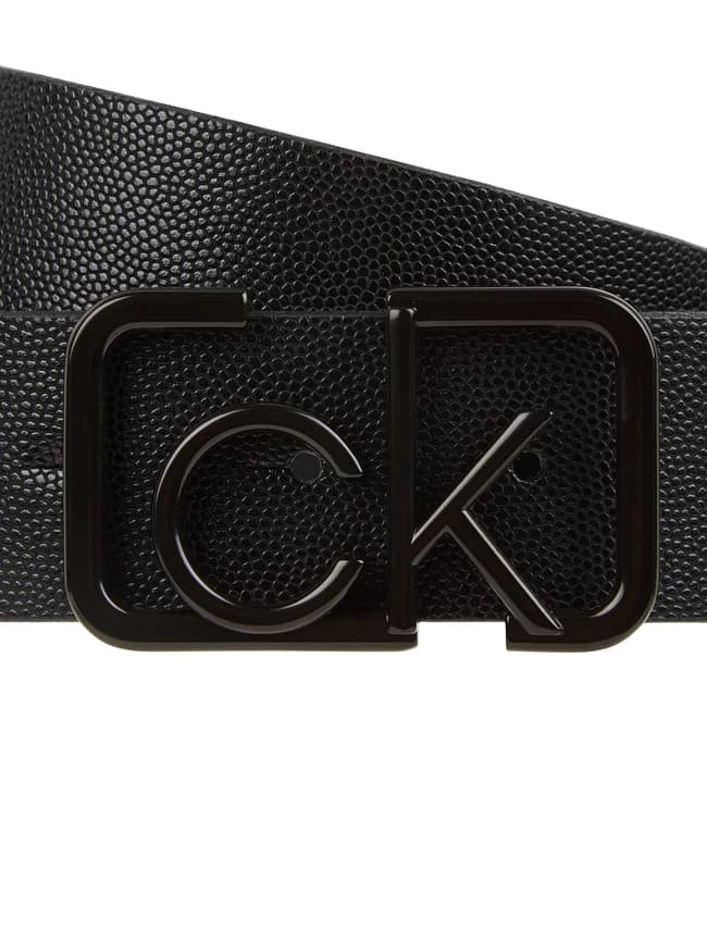 CK Calvin Klein Ledergürtel Mit Logo-Schließe - Schwarz – Bild 2