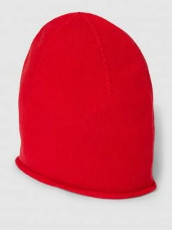 Christian Berg Woman Beanie Aus Kaschmir Mit Rollsaum - Rot
