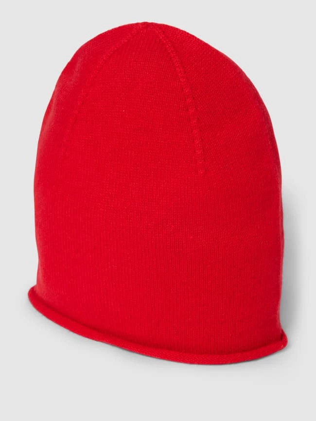Christian Berg Woman Beanie Aus Kaschmir Mit Rollsaum - Rot 1 Christian Berg Woman Beanie Aus Kaschmir Mit Rollsaum - Rot