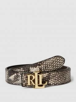 Lauren Ralph Lauren Gürtel Mit Schlangenmuster - Dunkelbraun