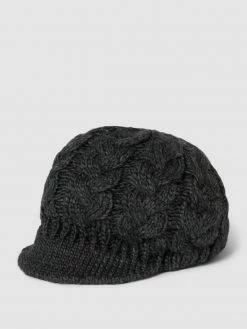 Seeberger Ballonmütze Mit Schirm - Anthrazit