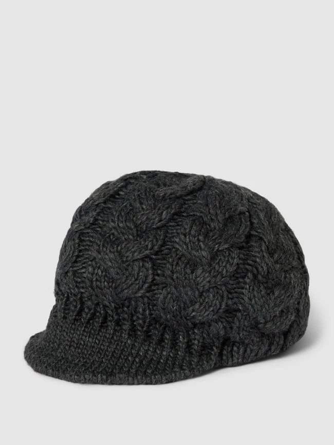 Seeberger Ballonmütze Mit Schirm - Anthrazit