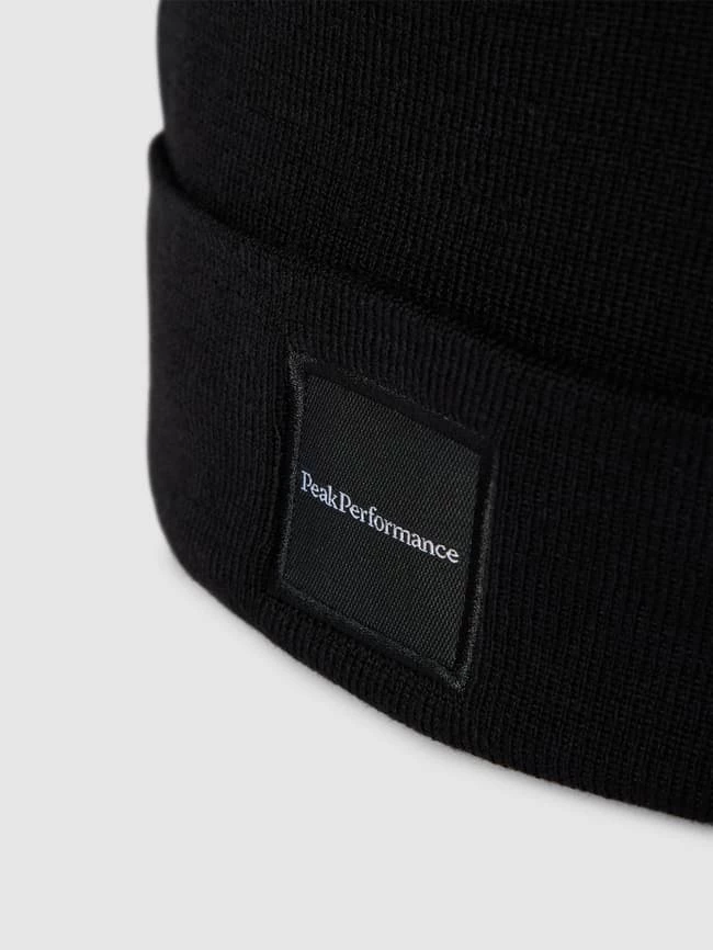 Peak Performance Beanie Aus Woll-Mix Mit Label-Patch Modell 'Switch Hat' - Schwarz 2 Peak Performance Beanie Aus Woll-Mix Mit Label-Patch Modell 'Switch Hat' - Schwarz – Bild 2