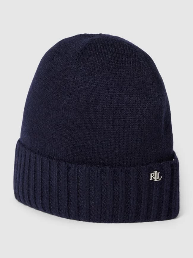 Lauren Ralph Lauren Beanie Mit Label-Detail - Marineblau 1 Lauren Ralph Lauren Beanie Mit Label-Detail - Marineblau