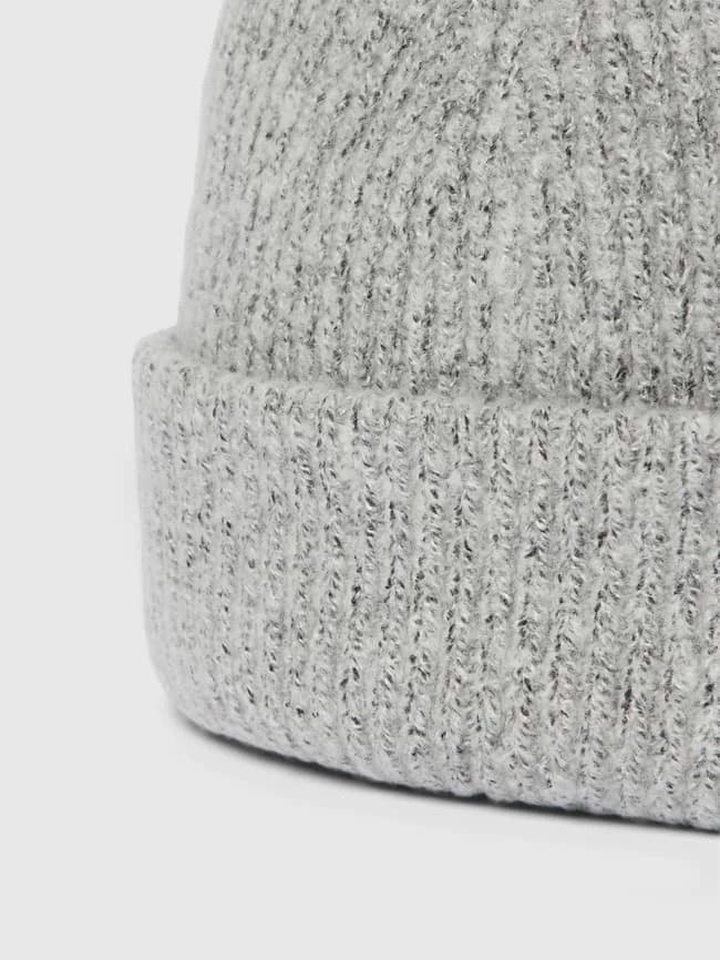 Pieces Beanie In Melierter Optik Modell 'PYRON' - Hellgrau Meliert – Bild 2