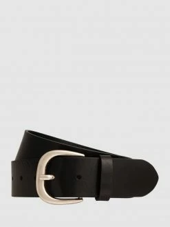 Esprit Ledergürtel Mit Dornschließe - Schwarz