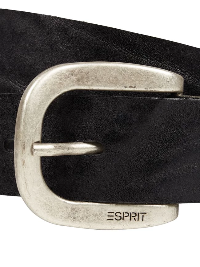 Esprit Ledergürtel Mit Dornschließe - Schwarz – Bild 2