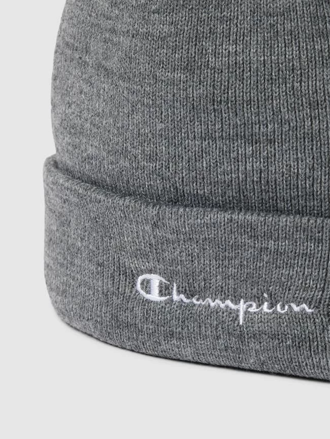 CHAMPION Beanie Mit Label-Stitching - Mittelgrau Meliert – Bild 2