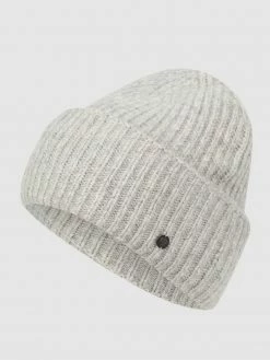 Fraas Mütze Mit Schurwoll-Anteil - Silber