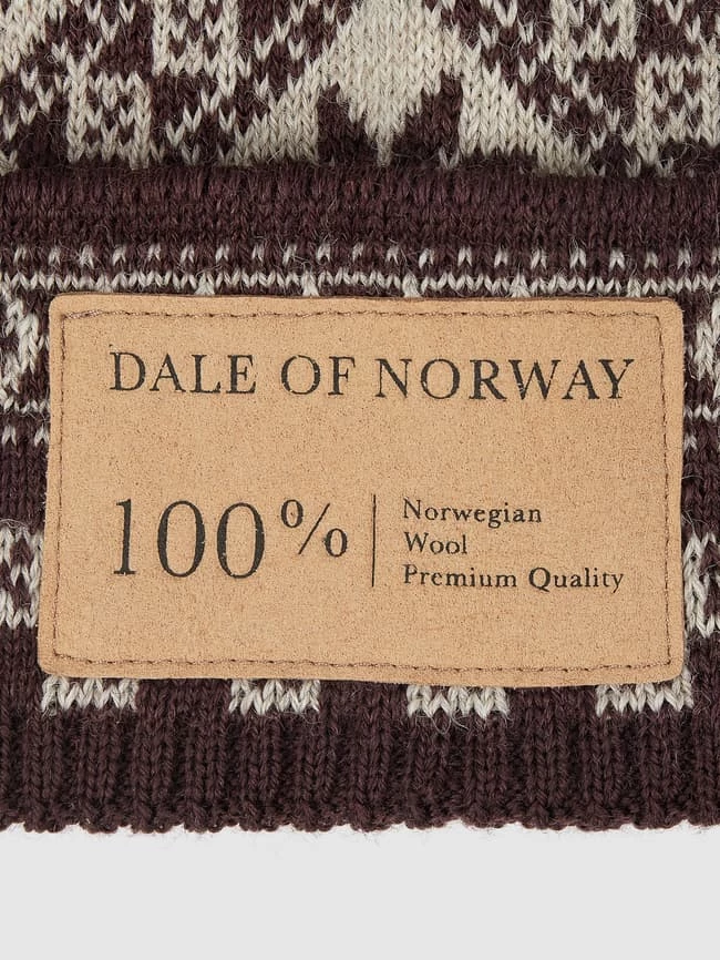 Dale Of Norway Mütze Aus Wolle Modell 'Bjoroy' - Aubergine – Bild 2