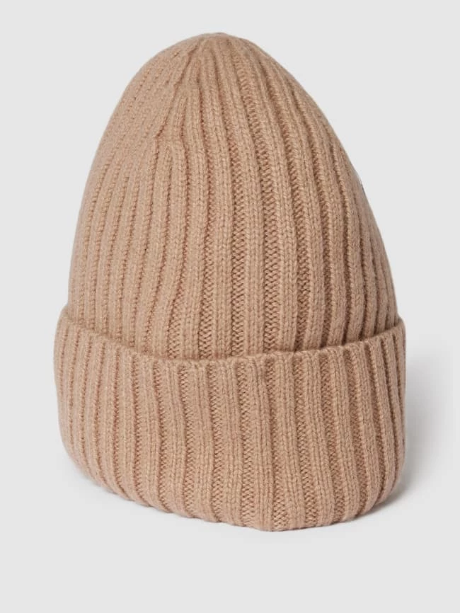 Jake*s Casual Beanie Mit Ripp-Struktur - Sand