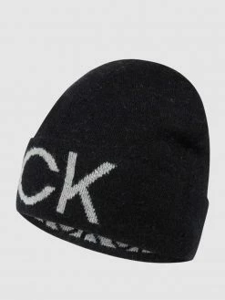 CK Calvin Klein Mütze Mit Alpaka-Anteil - Schwarz