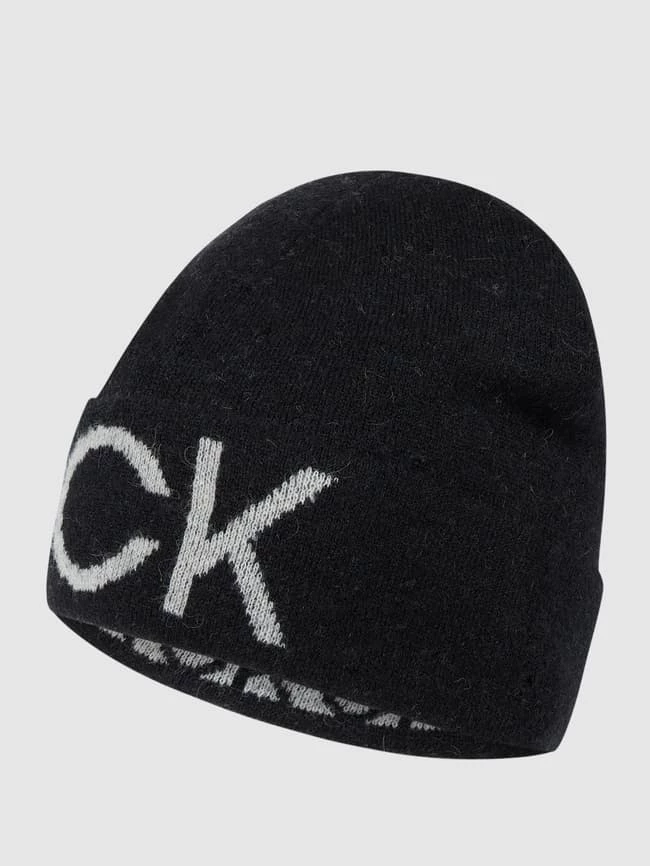CK Calvin Klein Mütze Mit Alpaka-Anteil - Schwarz