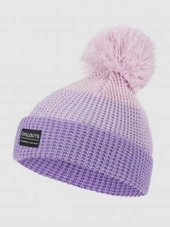 Chillouts Pudelmütze Mit Blockstreifen Modell 'Wanda' - Lila
