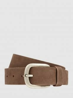 Esprit Ledergürtel Mit Dornschließe - Mittelbraun