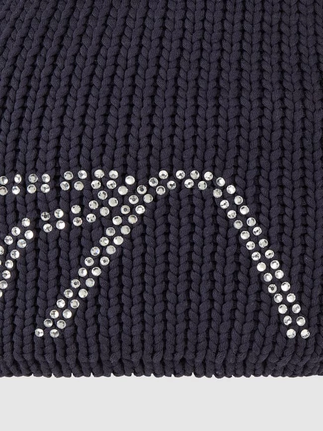 Sportalm Pudelmütze Mit Strasssteinen - Marineblau 2 Sportalm Pudelmütze Mit Strasssteinen - Marineblau – Bild 2