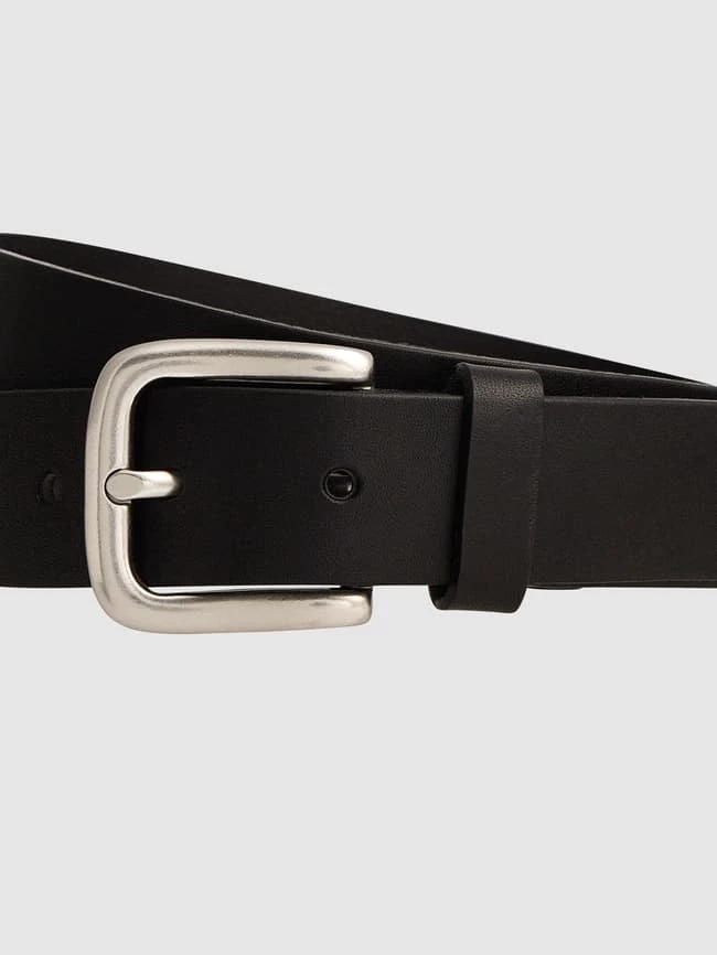 Weinmann Ledergürtel Mit Dornschließe - Schwarz – Bild 2