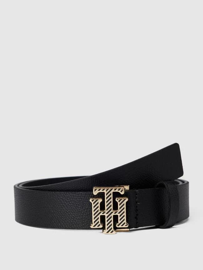 Tommy Hilfiger Ledergürtel Mit Strukturmuster - Schwarz 1 Tommy Hilfiger Ledergürtel Mit Strukturmuster - Schwarz