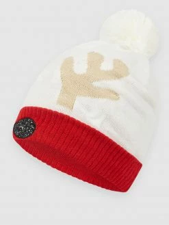 CAPELLI NEW YORK Pudelmütze Mit Lichteffekten - Offwhite