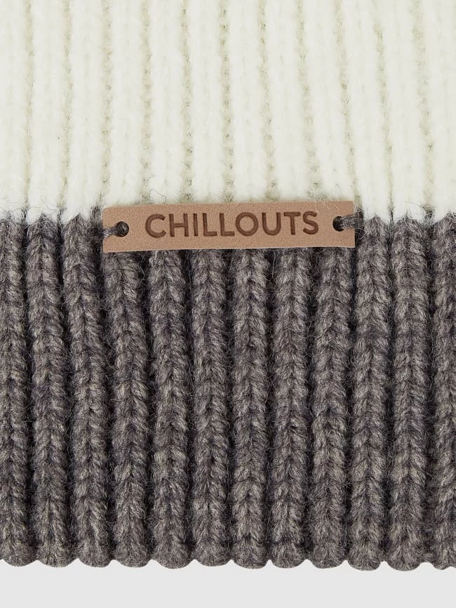 Chillouts Mütze Mit Streifenmuster Modell 'Susi' - Mittelgrau – Bild 2
