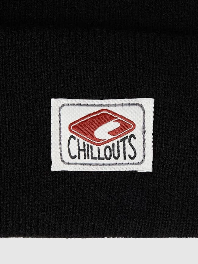 Chillouts Beanie Mit Logo-Aufnäher Modell 'Mitch' - Schwarz – Bild 2