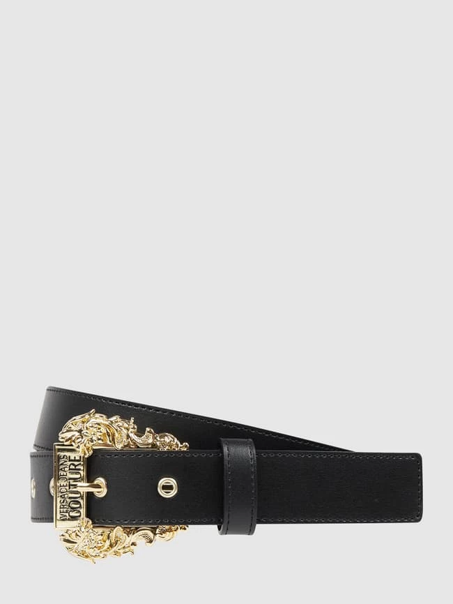 Versace Jeans Couture Ledergürtel Mit Dornschließe - Schwarz 1 Versace Jeans Couture Ledergürtel Mit Dornschließe - Schwarz