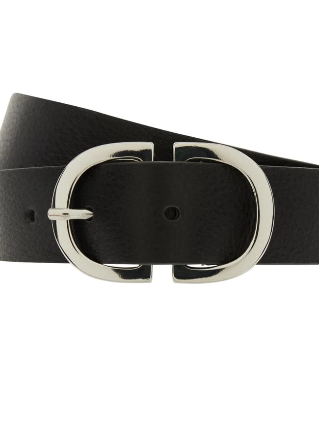 Admü Belts Ledergürtel Mit Dornschließe - Schwarz 2 Admü Belts Ledergürtel Mit Dornschließe - Schwarz – Bild 2