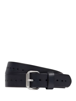 Marc O'Polo Gürtel Mit Label-Detail Modell 'Eika' - Dunkelblau