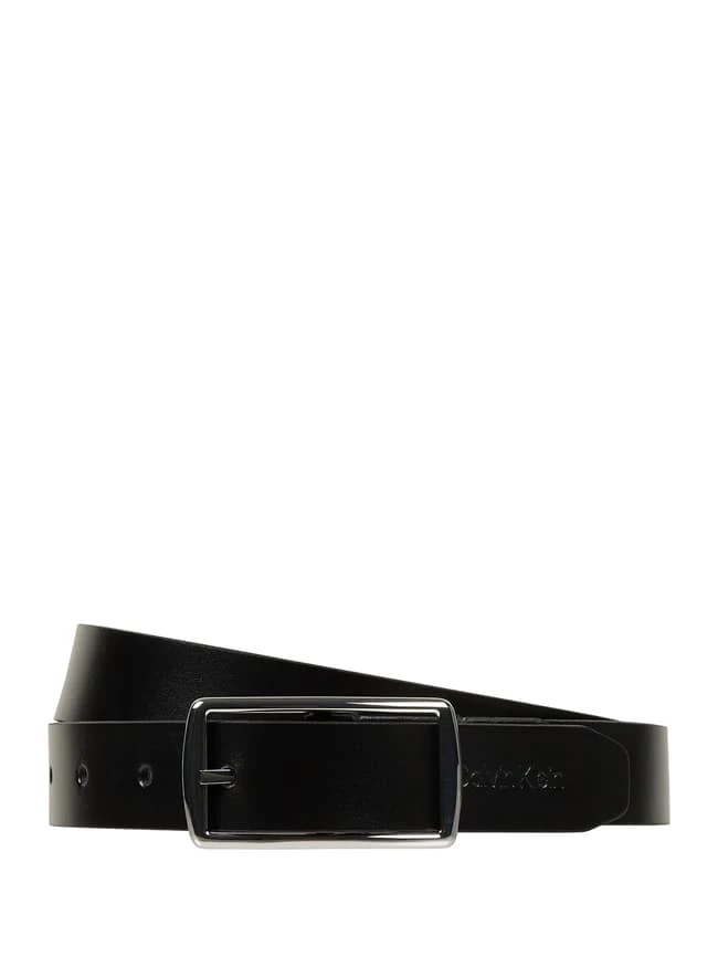 CK Calvin Klein Wendegürtel Aus Leder - Schwarz 2 CK Calvin Klein Wendegürtel Aus Leder - Schwarz – Bild 2
