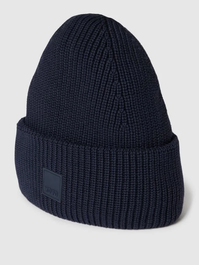 Marc O'Polo Denim Beanie Mit Label-Detail - Marineblau 1 Marc O'Polo Denim Beanie Mit Label-Detail - Marineblau